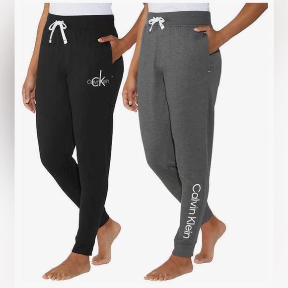 Pack of two Calvin Klein Underwear black and gray Women's Joggers - Picture 8 of 8